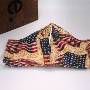 100% Cotton REUSABLE Flag Face Mask ~NEW!